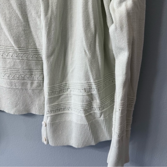 A New Day Light Green Cardigan Long Sleeve Buttons Size Large - Picture 6 of 6
